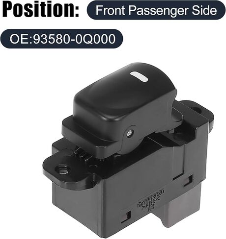 X AUTOHAUX Front Passenger Side Power Window Switch 93580-0Q000 Replacement for Hyundai Elantra 2008 2011 2018 in Saudi Arabia