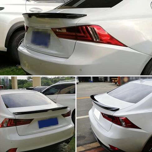 Rear Spoiler Trunk Wing Compatible with Lexus IS200t IS250 IS350 2014-2020 F Sport Style (Gloss Black) in Saudi Arabia