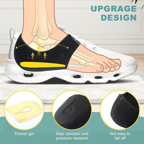 Gel Heel Cups for Pain Relief - Plantar Fasciitis & Achilles Tendonitis Support, Anti-Slip Heel Cushion Protectors for Shoes in Kuwait