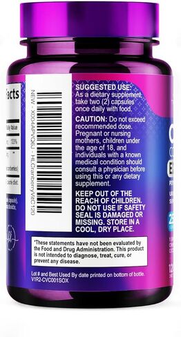 حبوب مستخلص التوت البري + فيتامين C (تركيبة 25,000 مجم) لدعم المسالك البولية، مكمل التوت البري الخالي من السكر للنساء والرجال، التوت البري لدعم صحة المسالك البولية، غير معدل وراثيًا، خالي من الغلوتين - 60 كبسولة in Kuwait
