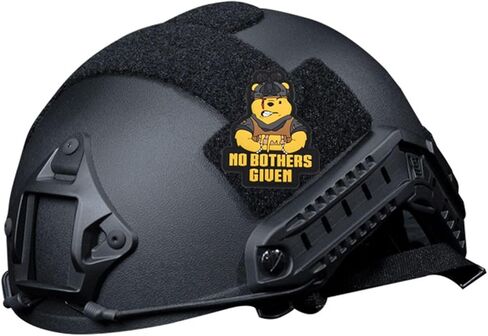 Tactical Bear PVC Patch, NO Bothers GIUEN Morale Badge, 3D Hook Fastener, 2.5 x 3.3 Inches in Kuwait