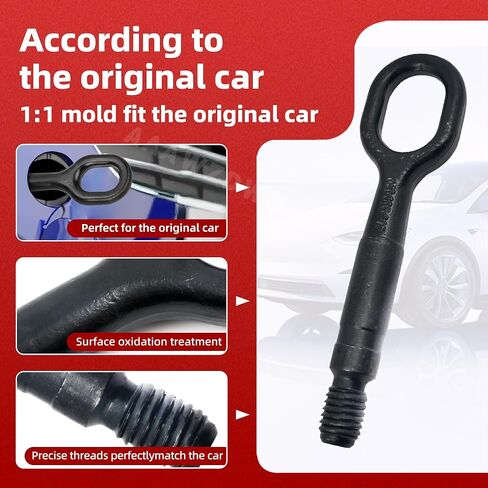 for Audi A1 A3 A4 A5 A6 S4 S5 S6 Tow Hook Forged Steel Towing Eye Hook Hitch Unit Emergency Replacement#8K0805615 2396-MK7 in Kuwait