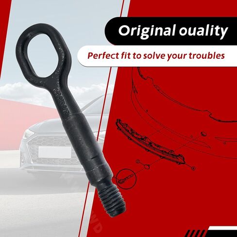 for Audi A1 A3 A4 A5 A6 S4 S5 S6 Tow Hook Forged Steel Towing Eye Hook Hitch Unit Emergency Replacement#8K0805615 2396-MK7 in Kuwait