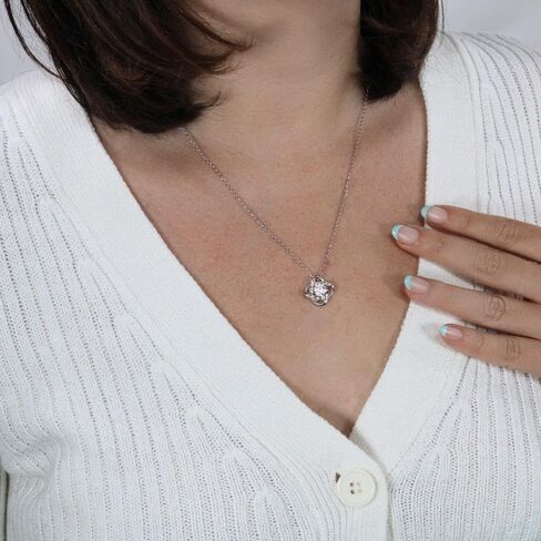 A Clean Slate Love Knot Necklace for Women, Romantic Apology Gift with Heartfelt Message Card in Saudi Arabia