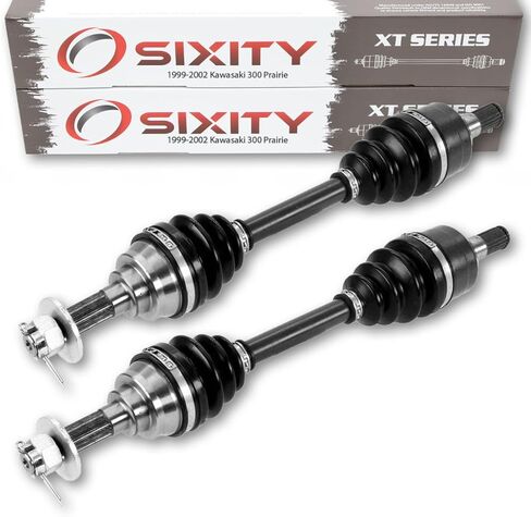 2 pc Sixity XT Front Left Right Axle compatible with Kawasaki Prairie 300 1999-2002 - KVF300 4X4 in Saudi Arabia