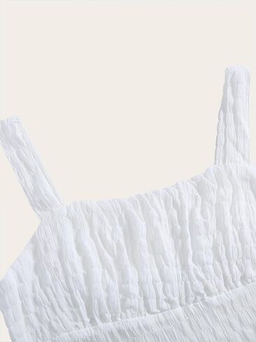 Women's Layered Ruffle Maxi Dress Summer Square Neck Flowy Beach Vacation Dresses in Saudi Arabia