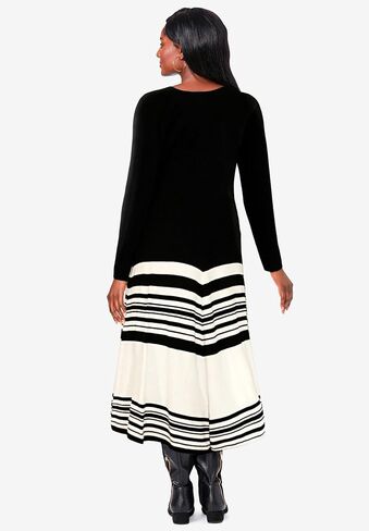 Jessica London Women's Plus Size Fit and Flare Sweater Dress in Saudi Arabia