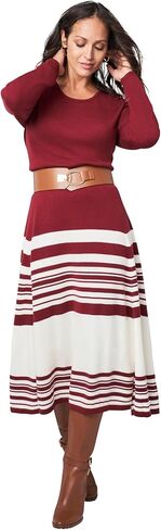 Jessica London Women's Plus Size Fit and Flare Sweater Dress in Saudi Arabia