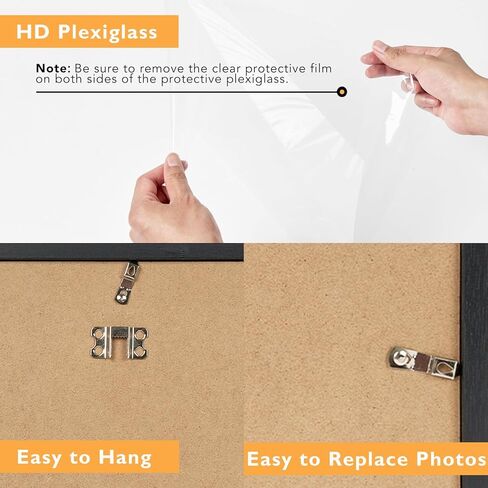 2 Packs 8x10 Picture Frame with 5x7 Mat Brown, Display 5x7 with Mat or 8x10 Without Mat, 8 by 10 Photo Frame, 8 x 10 Photo Frame for Wall Hanging and Tabletop Display, Brown in Saudi Arabia