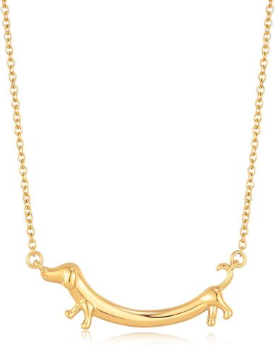 Dog and Cat Necklace for Women 14K Gold Plated Trendy Dog Pendant Necklace Dainty Cute Cat Necklace Unique Holiday Gifts Friendship Pets Jewelry Gifts in Saudi Arabia