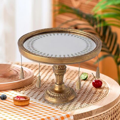 Decorative Mirror Tray Jewelry Organizer Style Jewelry Display Multifunctional Decorative Tray for Makeup Perfume in Kuwait