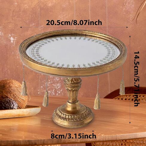 Decorative Mirror Tray Jewelry Organizer Style Jewelry Display Multifunctional Decorative Tray for Makeup Perfume in Kuwait