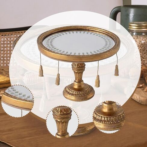 Decorative Mirror Tray Jewelry Organizer Style Jewelry Display Multifunctional Decorative Tray for Makeup Perfume in Kuwait