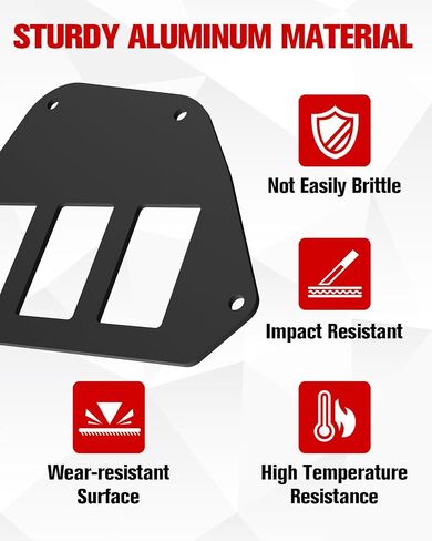 Aluminum Switch Plates for Honda Talon 1000R/1000X (2019-2025); 1000X-4 (2020-2025) Accessories, Pre-Cut Holes Heavy-Duty Drivers Side Switch Panel in Saudi Arabia