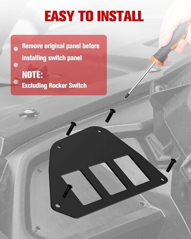 Aluminum Switch Plates for Honda Talon 1000R/1000X (2019-2025); 1000X-4 (2020-2025) Accessories, Pre-Cut Holes Heavy-Duty Drivers Side Switch Panel in Saudi Arabia