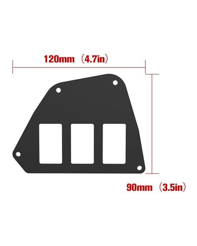 Aluminum Switch Plates for Honda Talon 1000R/1000X (2019-2025); 1000X-4 (2020-2025) Accessories, Pre-Cut Holes Heavy-Duty Drivers Side Switch Panel in Saudi Arabia