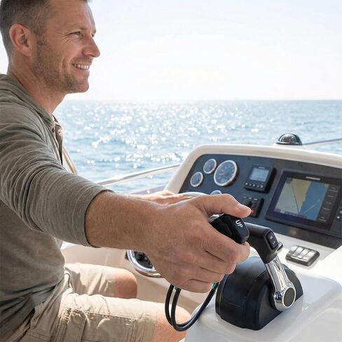 مجموعة مفاتيح القطع والإمالة من أجل Yamaha 704 مقبض تحكم بمحرك واحد، 704-82563-41-00 - استبدال مفتاح التحكم في إمالة المحرك الخارجي للقوارب البحرية، كابل أسود in Kuwait