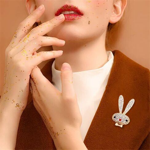 وميض حجر الراين الأرنب الحيوان بروش دبوس للنساء الفتيات المراهقات تمهيد الكريستال Bowknot الأرنب الحيوانات الأليفة دبابيس التلبيب دبابيس لطيف اللباس الملحقات عيد ميلاد عيد الفصح عطلة مجوهرات هدية لابنة صديق in Saudi Arabia