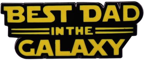 Best Dad in the Calaxy Enamel Lapel Pin brooch badge,funny like movie logo, a metal badge accessory gift in Saudi Arabia