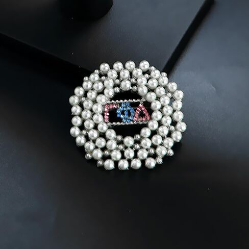 الأزياء GAMMA PHI DELTA اليونانية إلكتروني نادي نسائي حجر الراين تقليد اللؤلؤ بروش للنساء in Kuwait