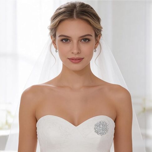 الكريستال حجر الراين بروش للنساء، الفضة حجر الراين بروش دبابيس الملتوية بتلات زهرة دبابيس المجوهرات دبابيس الصدار دبابيس للنساء الزفاف باقة الزفاف هدية in Kuwait