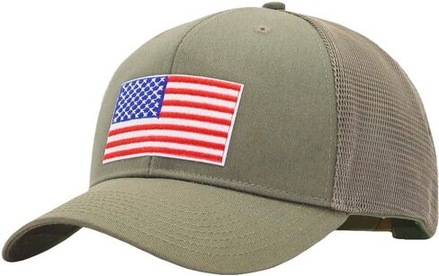 Mens USA Flag Mesh Hat Fits OSFM&XXL Head | Snapback Trucker Hats | 250th Anniversary Patriotic Veterans Memorial Day Gifts in Saudi Arabia