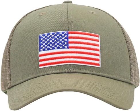 Mens USA Flag Mesh Hat Fits OSFM&XXL Head | Snapback Trucker Hats | 250th Anniversary Patriotic Veterans Memorial Day Gifts in Saudi Arabia