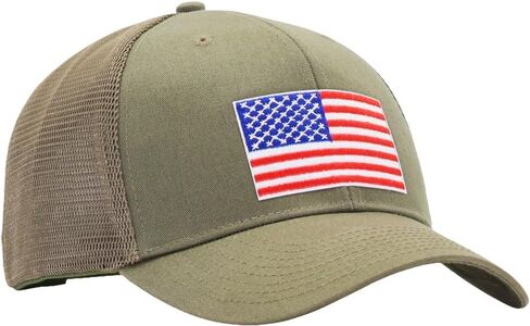 Mens USA Flag Mesh Hat Fits OSFM&XXL Head | Snapback Trucker Hats | 250th Anniversary Patriotic Veterans Memorial Day Gifts in Saudi Arabia