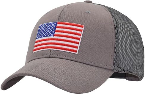 Mens USA Flag Mesh Hat Fits OSFM&XXL Head | Snapback Trucker Hats | 250th Anniversary Patriotic Veterans Memorial Day Gifts in Saudi Arabia