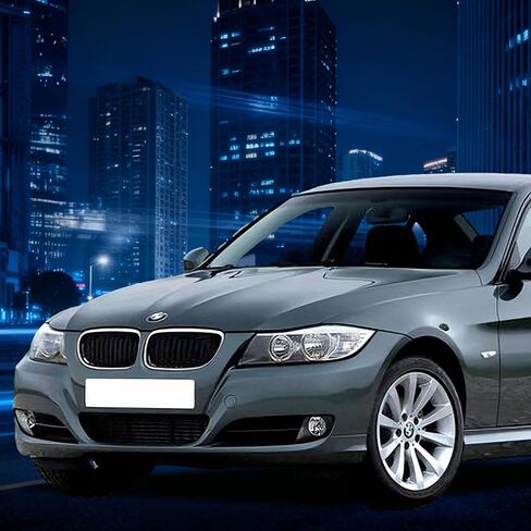 شبكة بديلة لشواية الكلى ذات الشريحة الواحدة باللون الأسود اللامع E90 متوافقة مع 2009 2010 2011 BMW 3 Series 320i، 323i، 325xi، 328i، 330i، 335i Sedan LCI (الشبكة الأمامية، قطعتان) in Saudi Arabia