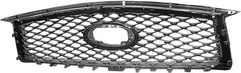 PartsFlow For 2019-2023 Infiniti QX50 Sport Utility Front Upper Grille Grill Black Shell With Chrome W/Camera Hole in Saudi Arabia