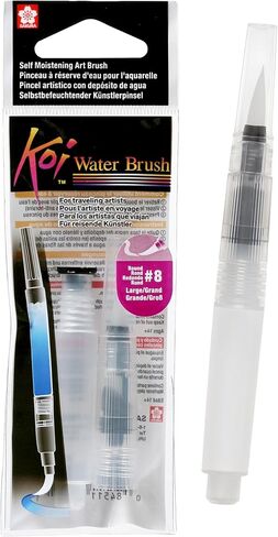 SAKURA Koi Water Brush - Water Brush for Watercolor - 4 ml Tank - Large Brush Tip in Kuwait