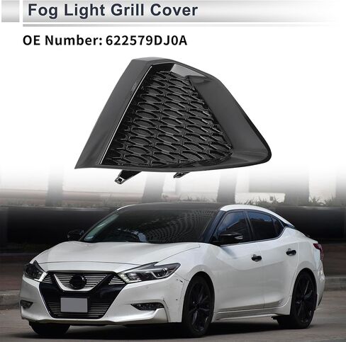 Front Right Fog Light Grill for Nissan Maxima 2019-2022 Front Lower Bumper Fog Light Cover Inserts No.622569DJ0A ABS 1 Pc in Saudi Arabia