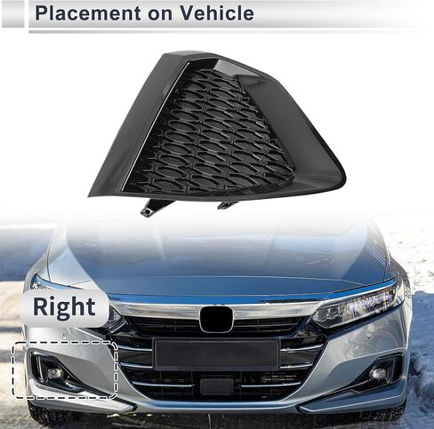 Front Right Fog Light Grill for Nissan Maxima 2019-2022 Front Lower Bumper Fog Light Cover Inserts No.622569DJ0A ABS 1 Pc in Saudi Arabia
