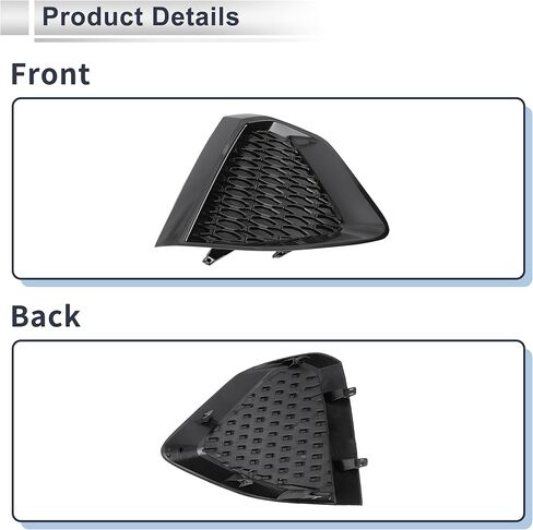 Front Right Fog Light Grill for Nissan Maxima 2019-2022 Front Lower Bumper Fog Light Cover Inserts No.622569DJ0A ABS 1 Pc in Saudi Arabia