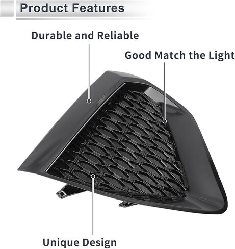 Front Right Fog Light Grill for Nissan Maxima 2019-2022 Front Lower Bumper Fog Light Cover Inserts No.622569DJ0A ABS 1 Pc in Saudi Arabia