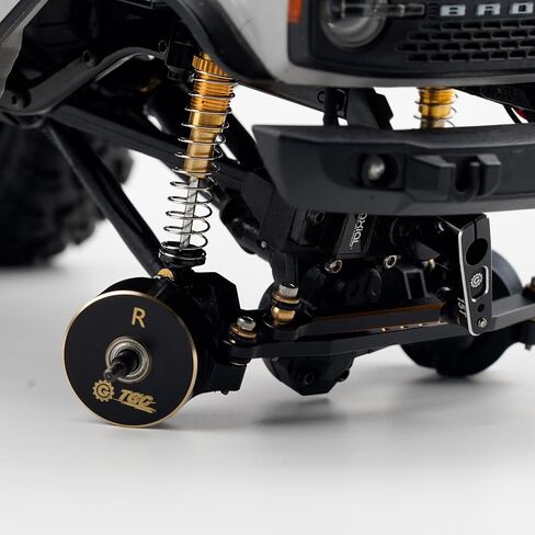 ثقل موازنة التوجيه الأمامي من النحاس Knucje RC مناسب لـ 1/24 محوري SCX24 AX24 AXI90081 C10 JLU RC ملحقات ترقيات السيارات الزاحفة in Kuwait