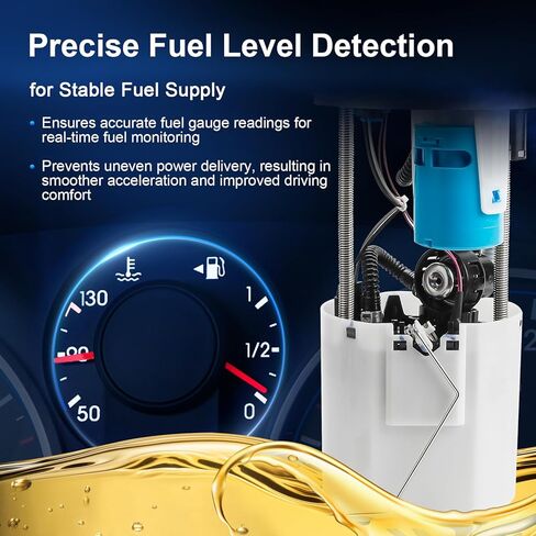 Electric Fuel Pump Assembly Compatible with Chevy Colorado GMC Canyon Isuzu i280 i-280 i290 i-290 i350 i-350 i370 i-370 2.8L 2.9L 3.5L 3.7L 2006 2007 2008, Replace E3688M MU1611 FG0435 in Saudi Arabia