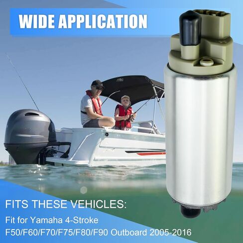 6C5-13907-00-00 Fuel Pump Fit for Yamaha 4-Stroke F50 F60 F70 F75 F80 F90 Outboard 2005-2016 Replace 6C5-13915-00-00 6C5-13910-10-00 in Kuwait