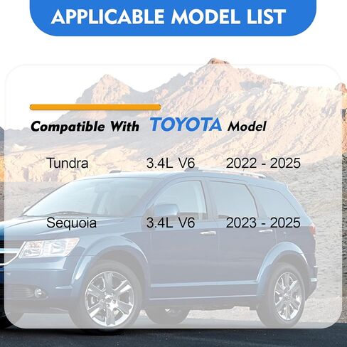 Engine & Cabin Air Filter Kit for Toyota 3.4L V6 Tundra 2022 2023 2024 2025 & Sequoia 2023-2025; Replace: 17801-F4010 871390-C010 in Kuwait