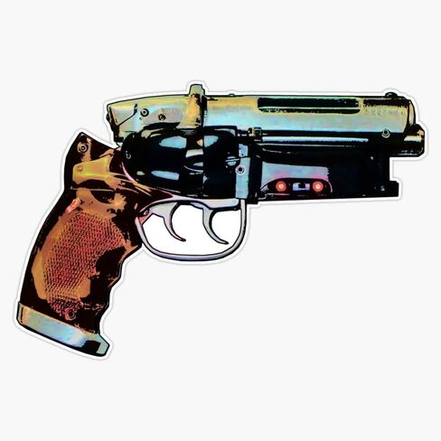 MAGNET Blade Runner Gun Magnetic Vinyl Sticker Decal Magnet 5" in Saudi Arabia