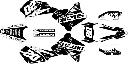 Graphics Kit for Suzuki DRZ400 (2000-2024) Spear Series Tan 9 Mil - Easy Go - Dirt Pit Bike Motorcycle Stickers, Dirtbike Racing Automotive Decal Motocross Accessories no-Plastics in Saudi Arabia