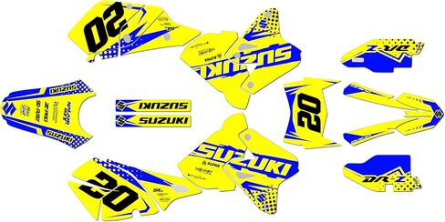 Graphics Kit for Suzuki DRZ400 (2000-2024) Spear Series Tan 9 Mil - Easy Go - Dirt Pit Bike Motorcycle Stickers, Dirtbike Racing Automotive Decal Motocross Accessories no-Plastics in Saudi Arabia
