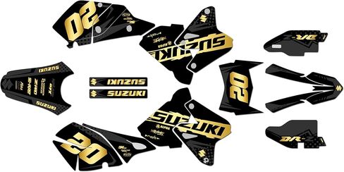 Graphics Kit for Suzuki DRZ400 (2000-2024) Spear Series Tan 9 Mil - Easy Go - Dirt Pit Bike Motorcycle Stickers, Dirtbike Racing Automotive Decal Motocross Accessories no-Plastics in Saudi Arabia