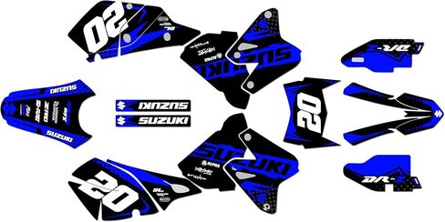 Graphics Kit for Suzuki DRZ400 (2000-2024) Spear Series Tan 9 Mil - Easy Go - Dirt Pit Bike Motorcycle Stickers, Dirtbike Racing Automotive Decal Motocross Accessories no-Plastics in Saudi Arabia