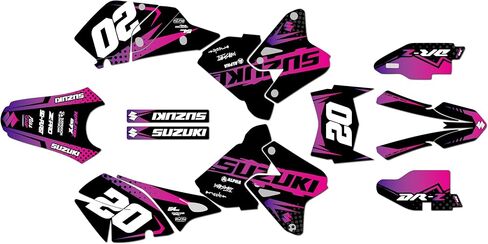 Graphics Kit for Suzuki DRZ400 (2000-2024) Spear Series Tan 9 Mil - Easy Go - Dirt Pit Bike Motorcycle Stickers, Dirtbike Racing Automotive Decal Motocross Accessories no-Plastics in Saudi Arabia