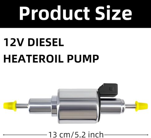 Diesel Heater Oil Fuel Pump, 12V/24V 22ML Quieter Gas Air Heater Electric Fuel Pump for Webasto Eberspacher China 2KW 5KW 8KW Air Diesel Parking Heater Pump (Quiet Design) in Kuwait