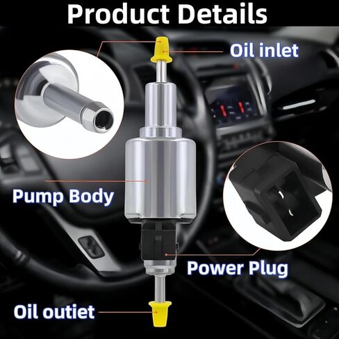 Diesel Heater Oil Fuel Pump, 12V/24V 22ML Quieter Gas Air Heater Electric Fuel Pump for Webasto Eberspacher China 2KW 5KW 8KW Air Diesel Parking Heater Pump (Quiet Design) in Kuwait