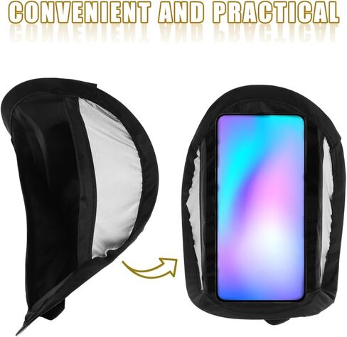 Car Phone Sun Shade Dashboard Sunshield with Silver Coated Fabric Heat Resistant Phone Sun Protection for Cars Trucks Suvs in Saudi Arabia
