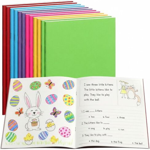 12 Pcs Blank Books for Kids to Write Stories Bulk Small Notebooks Journals Colorful Soft Cover Notebooks for Drawing Students Gifts for Easter Basket Stuffers in Kuwait